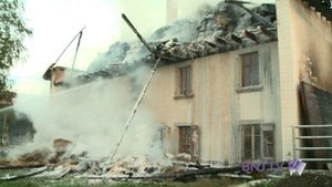 Une ferme détruite au Noirmont