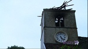 Un incendie ravage le clocher de Saint-Aubin