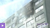 Un immeuble est la proie des flammes à Delémont